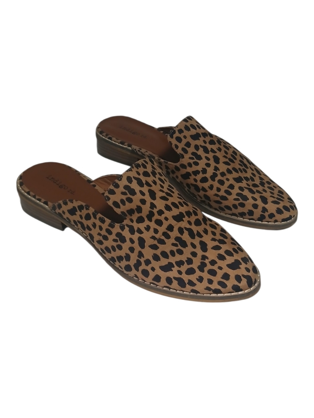 Indigo Rd. Women's Animal Print Pointed Toe Mules-Size 9M